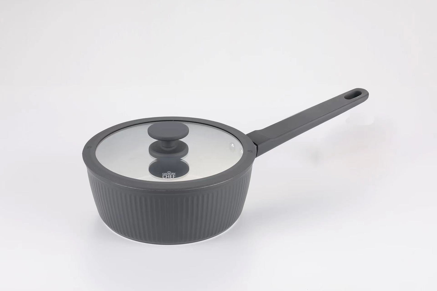 Country Chef Contour Ceramic 3-Piece Saucepan Set