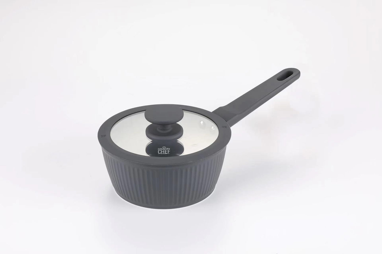 Country Chef Contour Ceramic 3-Piece Saucepan Set