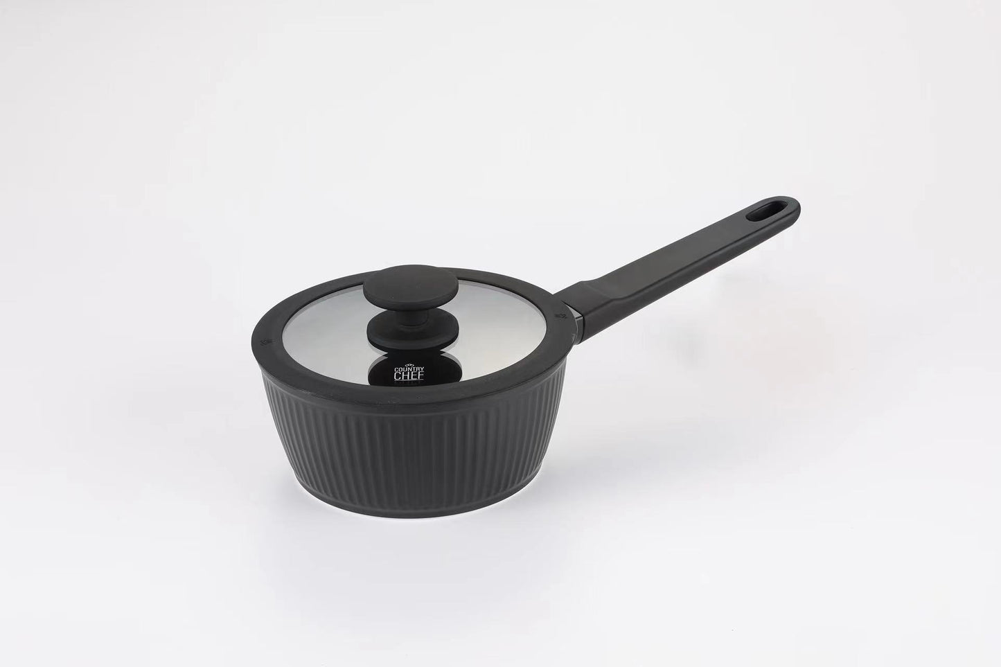 Country Chef Contour Ceramic 3-Piece Saucepan Set