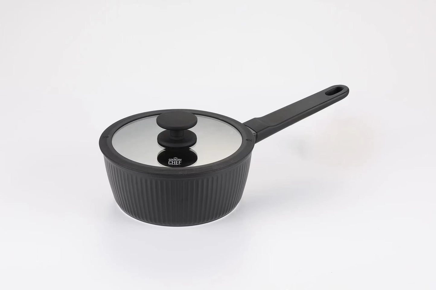 Country Chef Contour Ceramic 3-Piece Saucepan Set