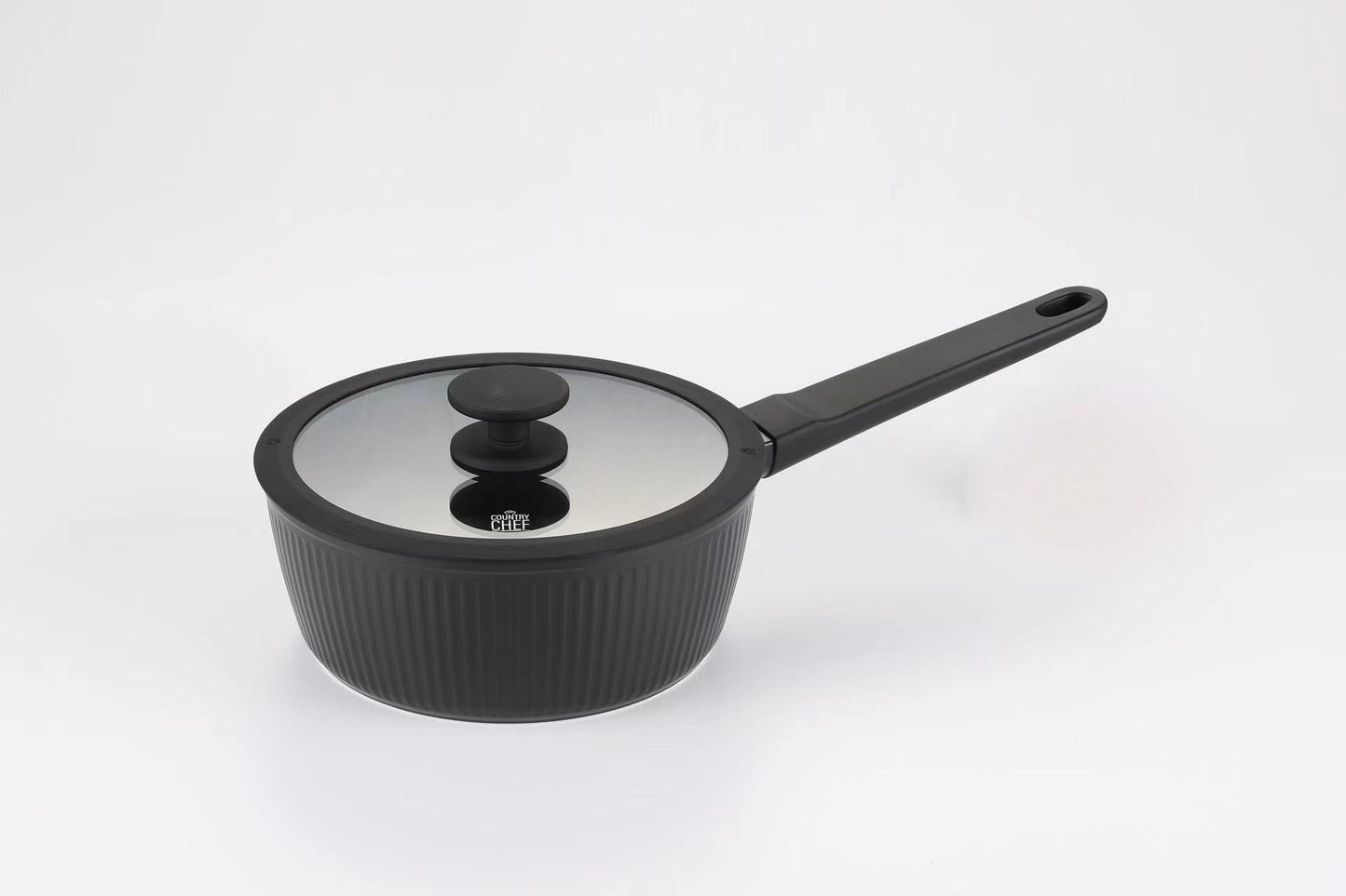 Country Chef Contour Ceramic 3-Piece Saucepan Set