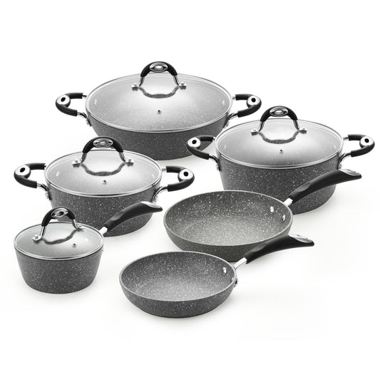 Grimaldi Granite 10 Piece Cookware Set