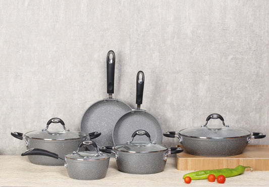 Grimaldi Granite 10 Piece Cookware Set